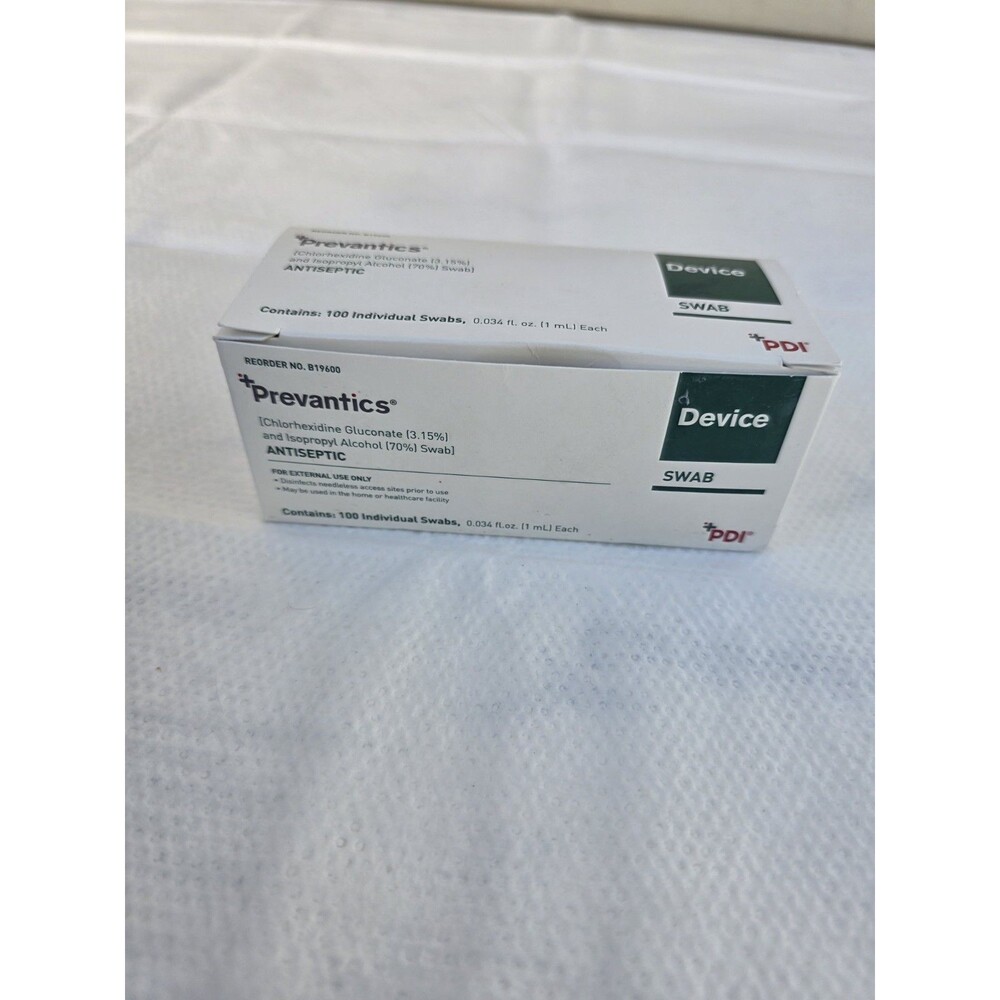 PDI Prevantics Device Swabs B19600 98pcs Individually Wrapped Exp 02/2029